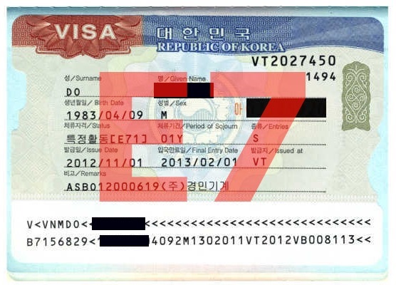 Visa E7 Cong Ty Vinco